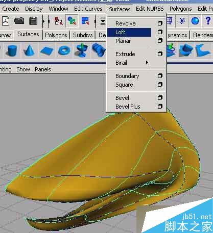 MAYA nurbs無縫建模打造一只企鵝 腳本之家 MAYA建模教程