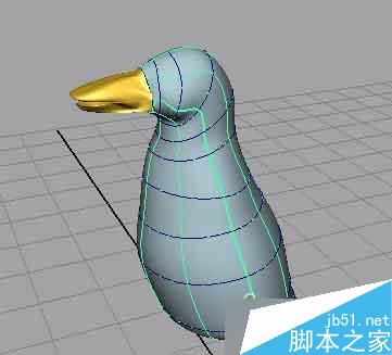 MAYA nurbs無縫建模打造一只企鵝 腳本之家 MAYA建模教程