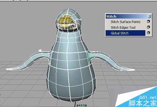 MAYA nurbs無縫建模打造一只企鵝 腳本之家 MAYA建模教程