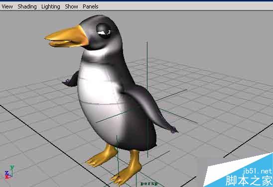 MAYA nurbs無縫建模打造一只企鵝 腳本之家 MAYA建模教程