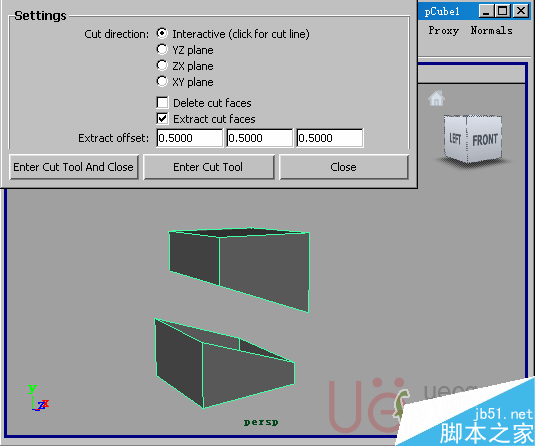 MAYA Polygons建模Edit Mesh命令集詳解解釋 腳本之家 MAYA建模教程24-cut-faces-tool-cut-direction.gif