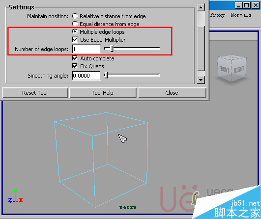 MAYA Polygons建模Edit Mesh命令集詳解解釋 腳本之家 MAYA建模教程29-insent-edge-multiple-edge-loops.gif