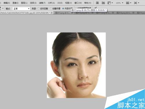利用ps快速去除人物臉上的雀斑