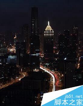 PS后期處理通透感的城市夜景圖