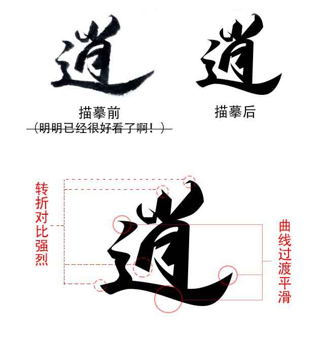 平面设计中的毛笔字制作方法解析