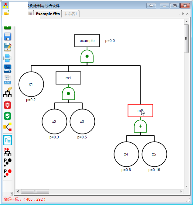 故障树绘制与分析软件(FreeFta)