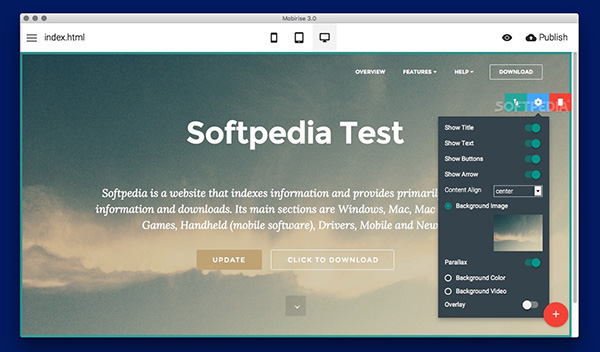 Mobirise Mac版下载  Mobirise for Mac 好用的手机Web网站开发工具 v5.8.17 苹果电脑版 下载--六神源码网