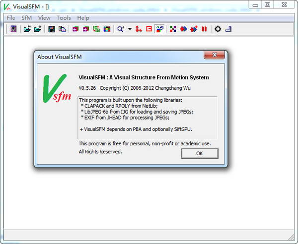 VisualSFM(SFM三维重建工具) v0.5.26 免费绿色版 64位