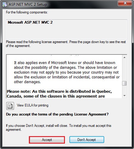 Microsoft ASP.NET MVC 2.0 RTM 官方安装包