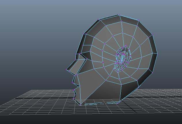 maya人物头部的耳朵模型怎么建模?