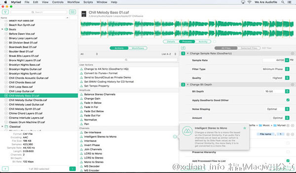 Myriad for Mac(音頻批量處理工具) V4.3.1 蘋果電腦版