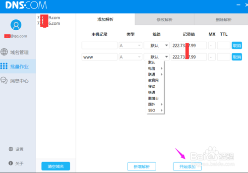 DNS域名批量解析工具使用