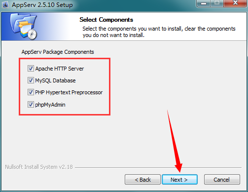 AppServ（php环境安装包） 2.5.10 官方免费版