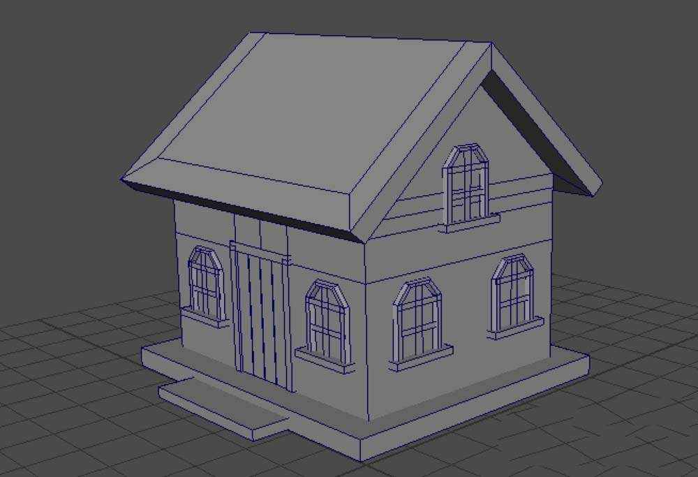 maya怎么建模一座漂亮的小房子模型?