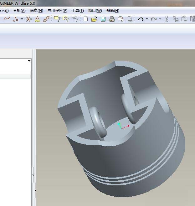 0怎么创建三维立体的活塞零件?