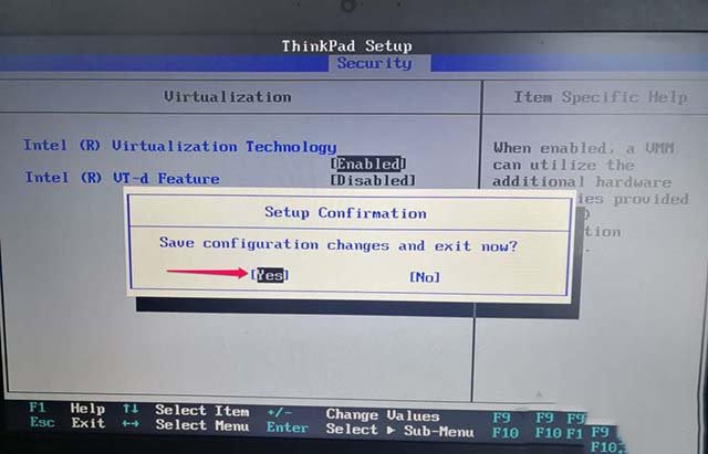 ThinkPad筆記本電腦如何開啟CPU虛擬化技術(shù)的圖文教程