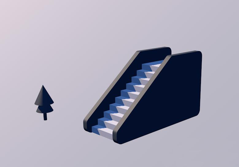 c4d怎么快速建模三维立体的阶梯c4d楼梯模型创建方法
