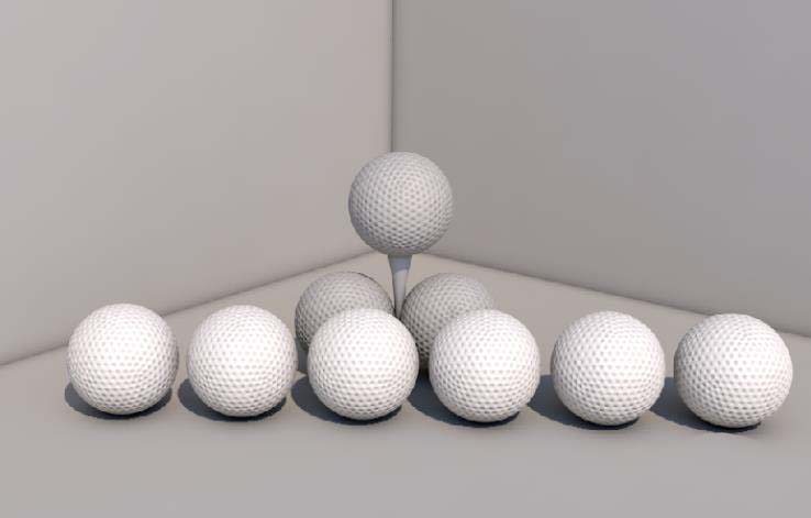 c4d怎么创建高尔夫球模型c4d高尔夫球体的建模方法