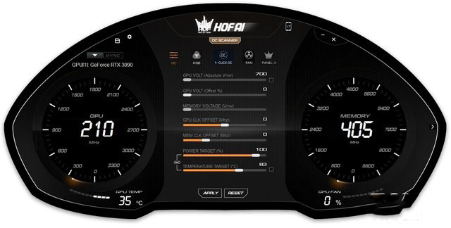 影驰RTX 3090 HOF评测 