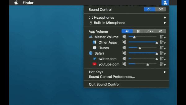 Sound ControlMAC版下载 Sound Control 2(音量控制软件) for Mac V2.7.3 苹果电脑版 下载--六神源码网