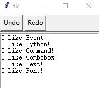 Python之tkinter文字区域Text使用及说明