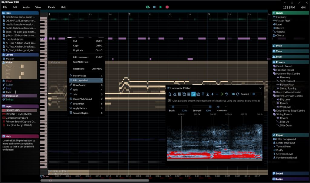 全新人工智能音乐制作软件 Hit'n'Mix RipX DAW PRO v7.0.2 专业永久免费版(附教程)