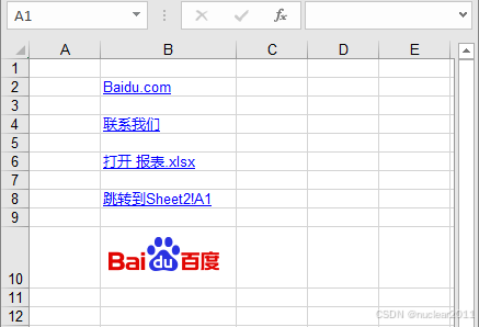 Python 插入超鏈接到Excel單元格