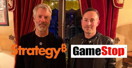 GameStop有意進(jìn)軍比特幣？其CEO曬與Micheal Saylor合照 GME單日飆漲9.7%