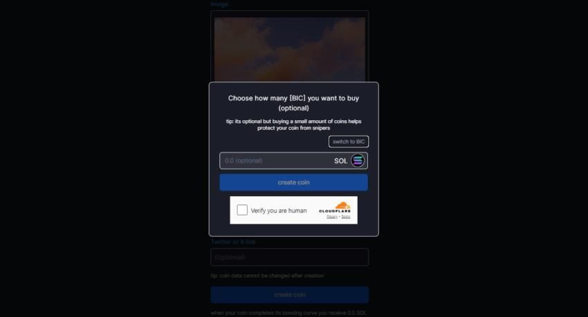 buy tokens to complete the process