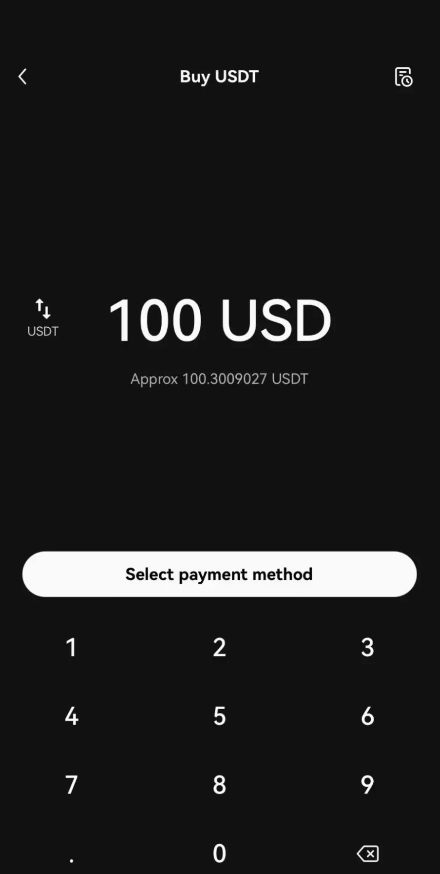 在OKX 行動應(yīng)用程式上購買USDT