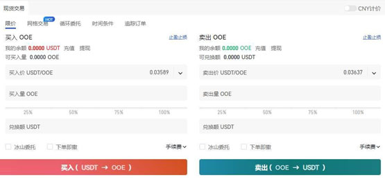 OOE幣怎么買？OOE幣買入交易教程