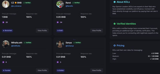 趙長鵬全新力作Reachme.io上線！主打Pay to Reach模式 通過BNB向KOL發(fā)送私訊