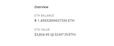 Etherscan 錢包總覽