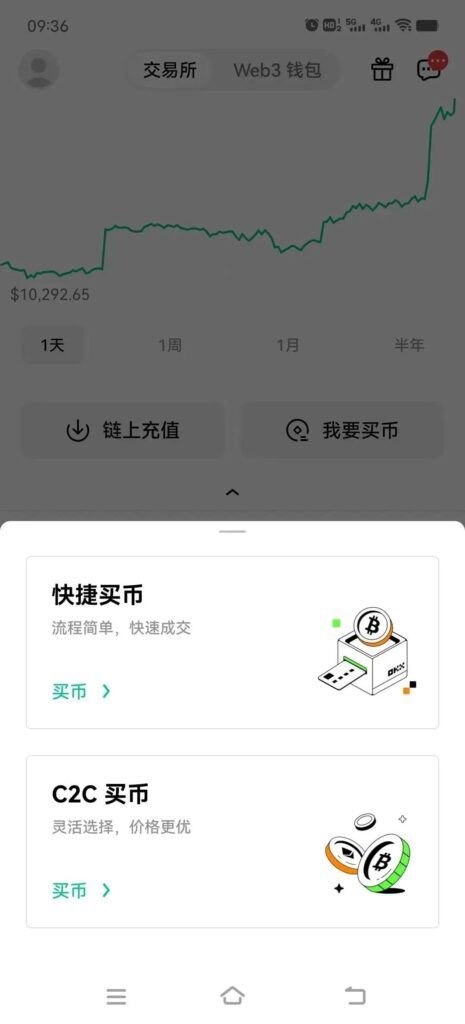 OKX歐易交易所快捷買幣