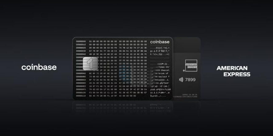Coinbase將攜手美國運通推出加密貨幣信用卡 消費最高回饋4%比特幣