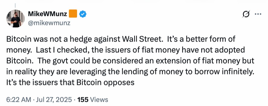 元老級(jí)比特幣(BTC)玩家“信心動(dòng)搖”評(píng)論引發(fā)社區(qū)熱議