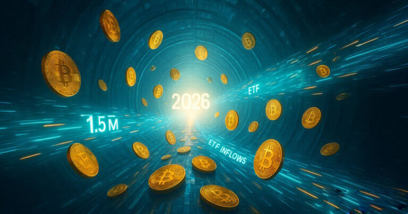 比特幣（BTC）ETF持倉逼近130萬枚 年底或?qū)⑵?50萬枚