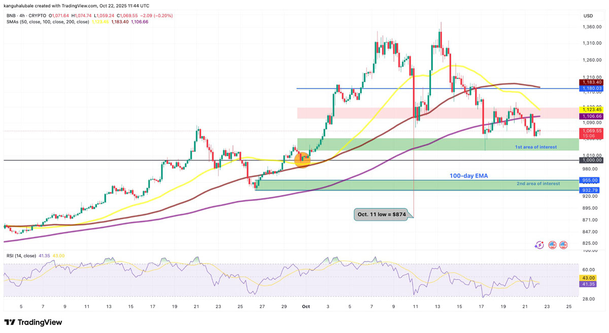 千美元失守:BNB暴跌倒计时