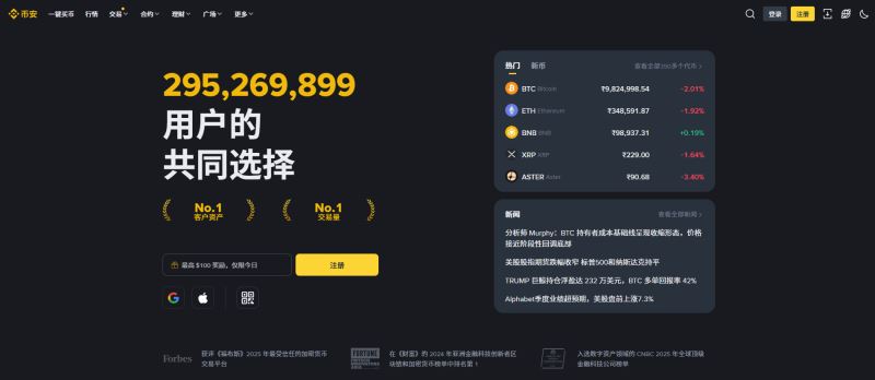 币安网页版在哪找地址?Binance交易所网页版地址入口