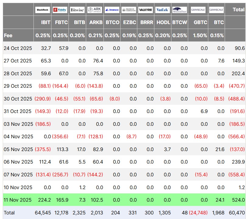BTCETF單日吸金5.24億新高