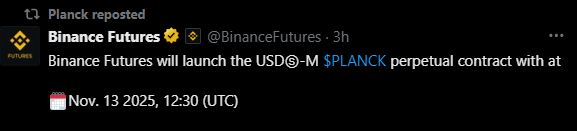 Planck Network(PLANCK)幣上線詳情