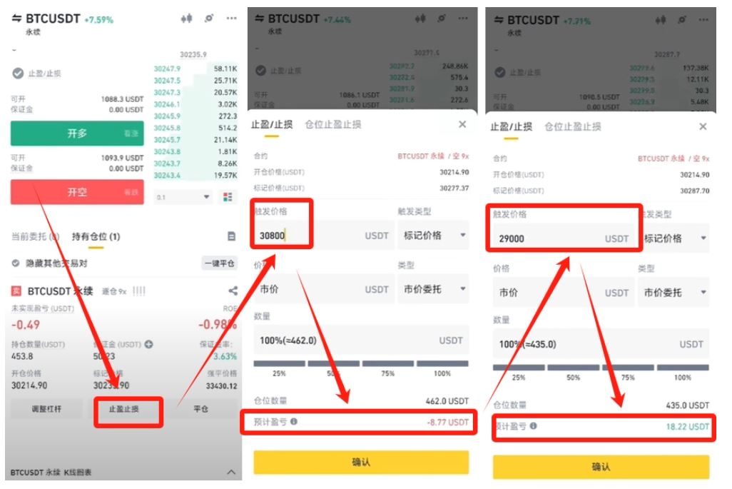 幣安進行永續(xù)合約的做多和做空