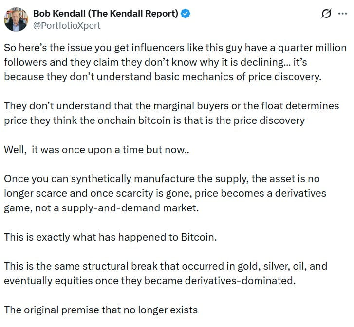 “比特币(BTC)稀缺性已死”:加密货币高管反驳网络热议观点