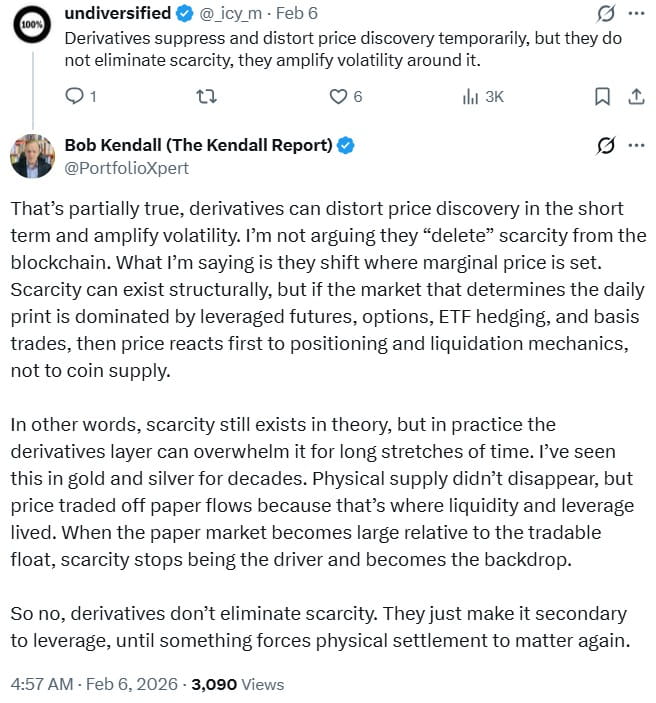 “比特币(BTC)稀缺性已死”:加密货币高管反驳网络热议观点