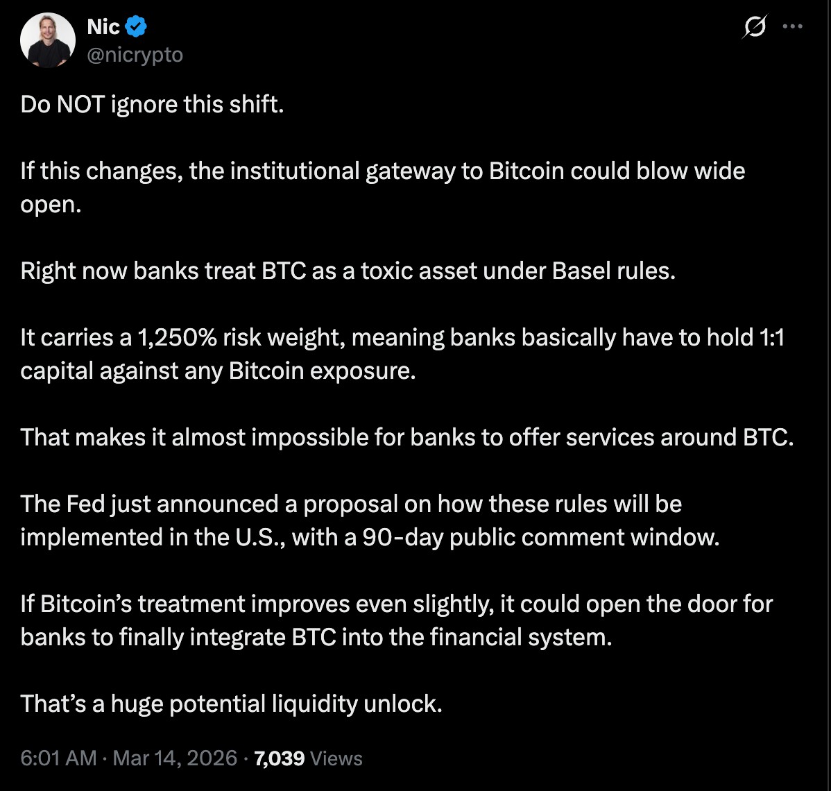 巴塞尔变,BTC得“巨额”流