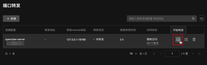 开始转发