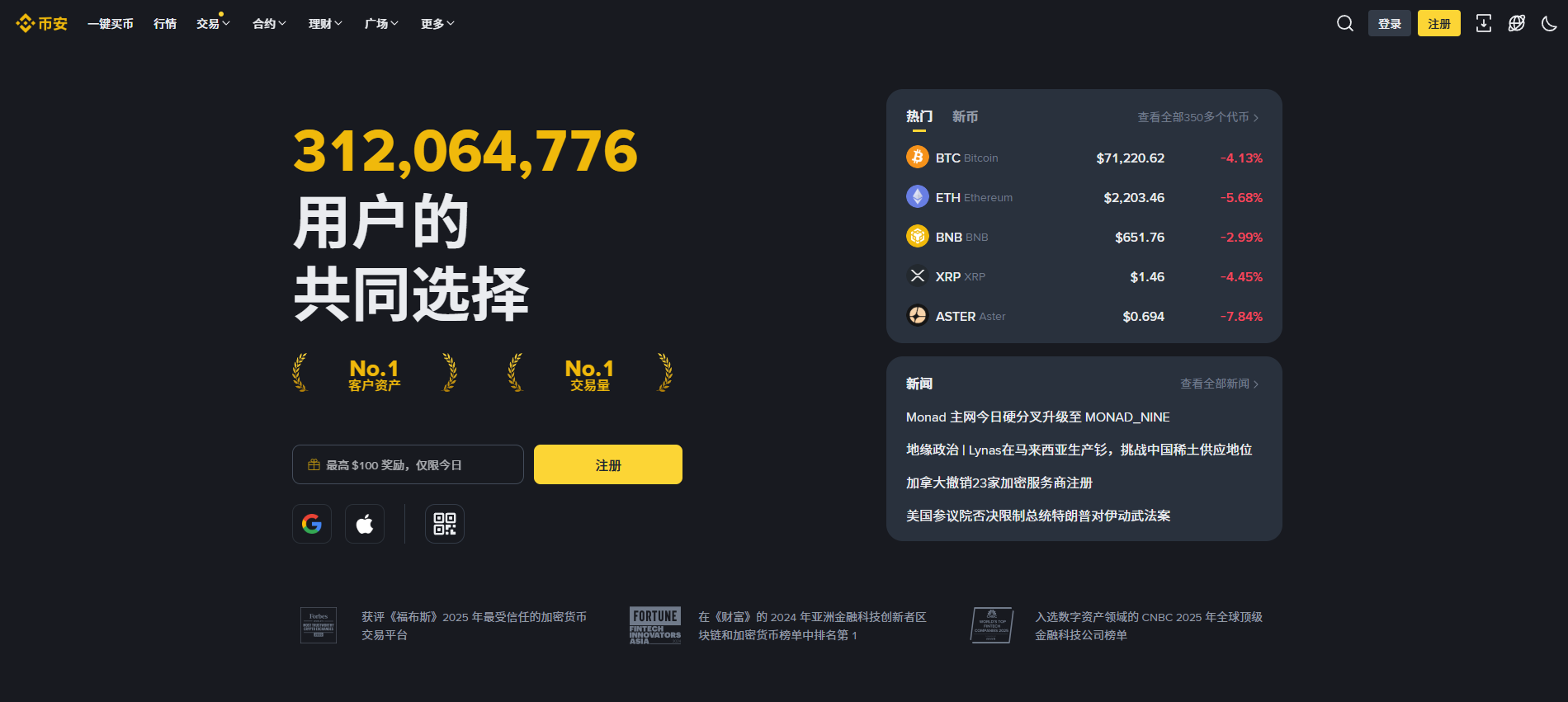第一名：Binance（幣安）——全球流動性之王，SAFU基金護航，10年老韭菜首選