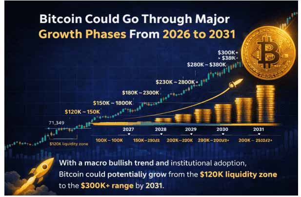 比特币价格预测(2026-2031):未来趋势如何?下一个重大波动会是什么?