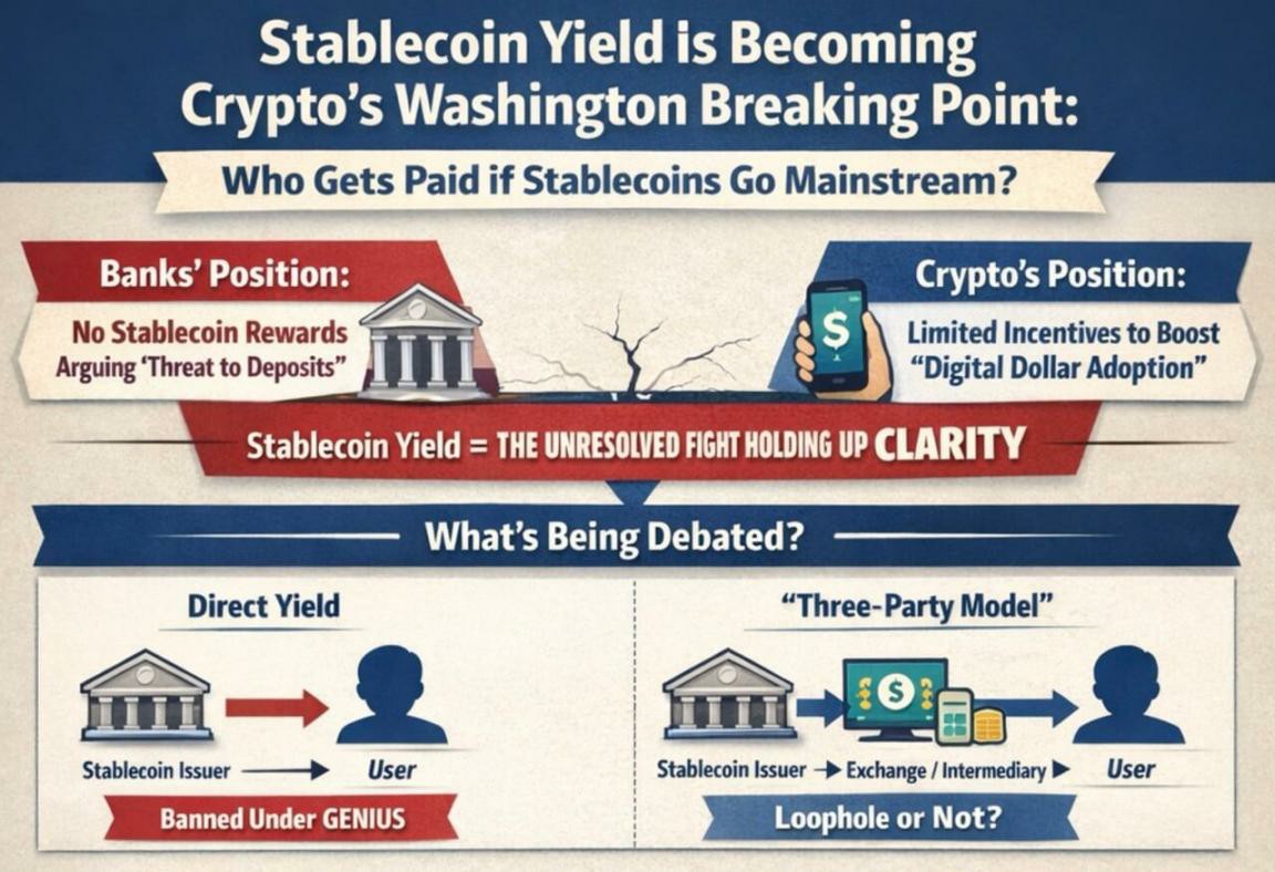 稳定币收益分歧阻碍美加密立法