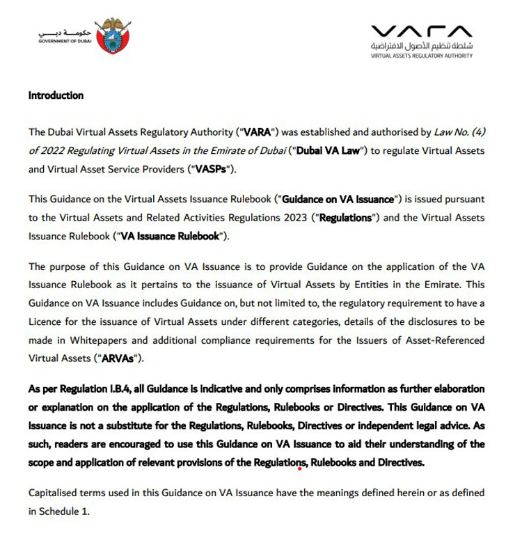 迪拜稳定币与RWA代币发行规则